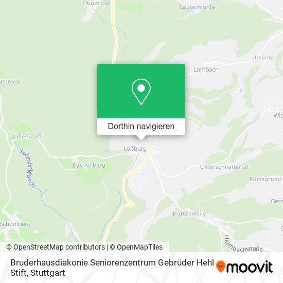 Bruderhausdiakonie Seniorenzentrum Gebrüder Hehl Stift Karte