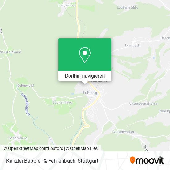 Kanzlei Bäppler & Fehrenbach Karte