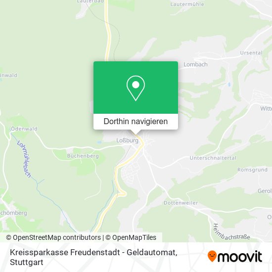 Kreissparkasse Freudenstadt - Geldautomat Karte