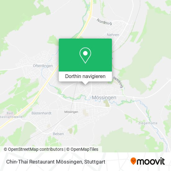 Chin-Thai Restaurant Mössingen Karte