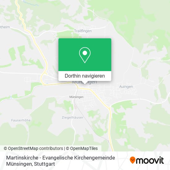 Martinskirche - Evangelische Kirchengemeinde Münsingen Karte