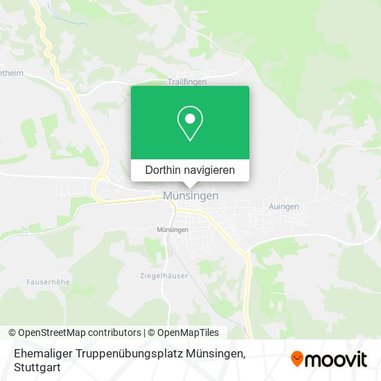 Ehemaliger Truppenübungsplatz Münsingen Karte