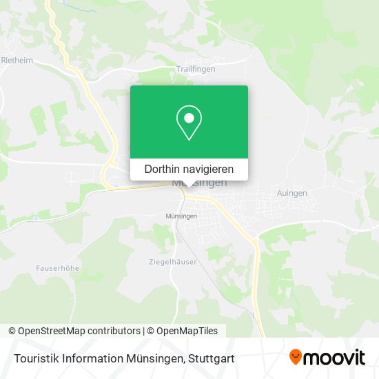 Touristik Information Münsingen Karte