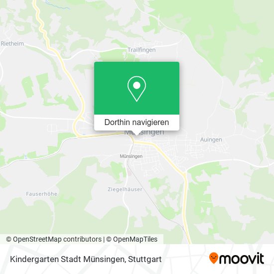 Kindergarten Stadt Münsingen Karte