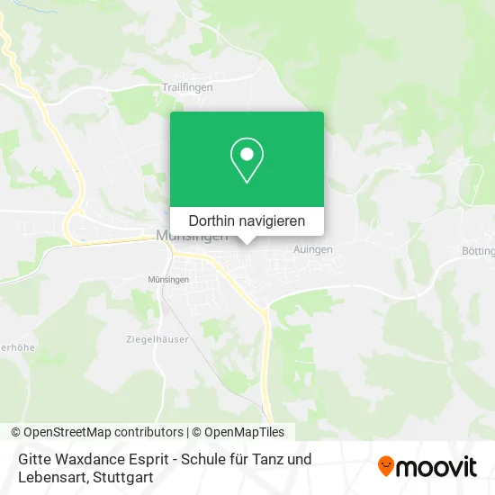 Gitte Waxdance Esprit - Schule für Tanz und Lebensart Karte