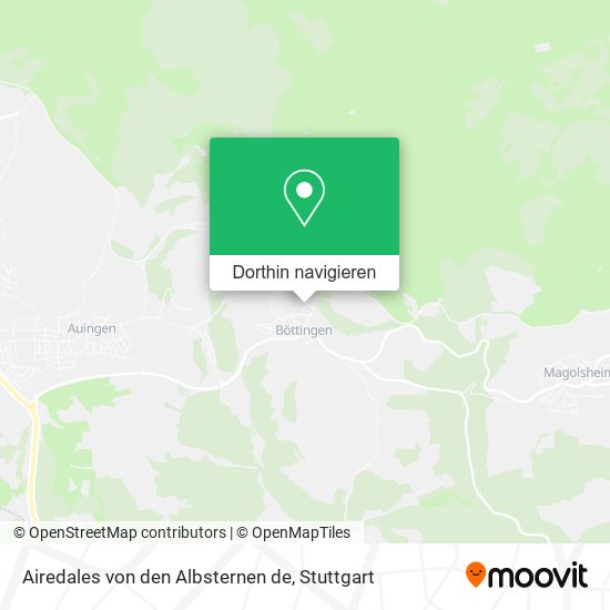 Airedales von den Albsternen de Karte