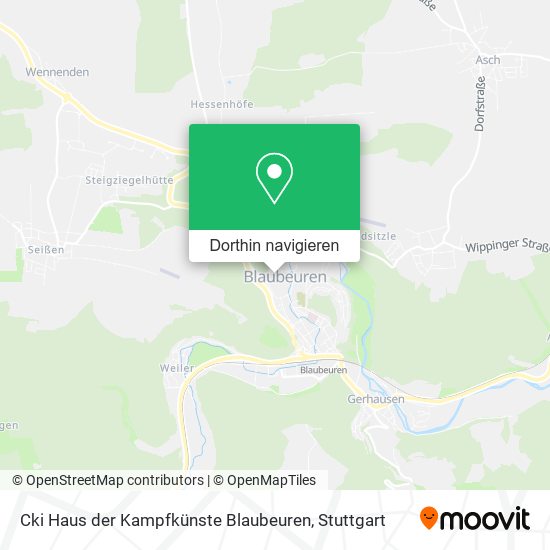 Cki Haus der Kampfkünste Blaubeuren Karte