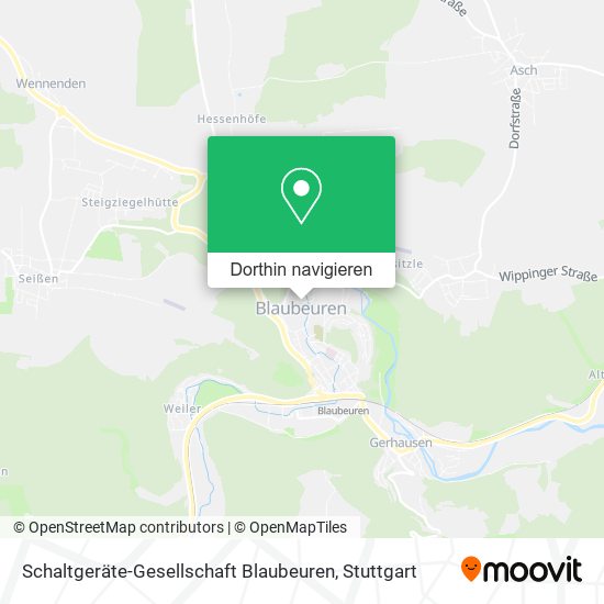 Schaltgeräte-Gesellschaft Blaubeuren Karte