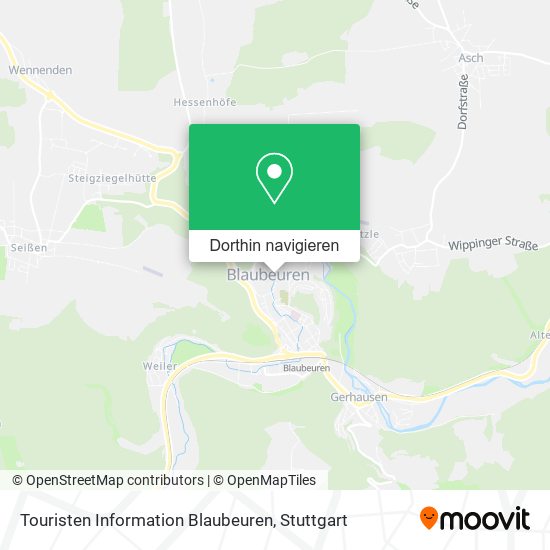 Touristen Information Blaubeuren Karte