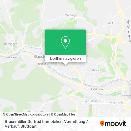 Braunmüller Gertrud Immobilien, Vermittlung / Verkauf Karte