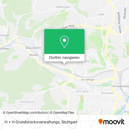 H + H Grundstücksverwaltungs Karte