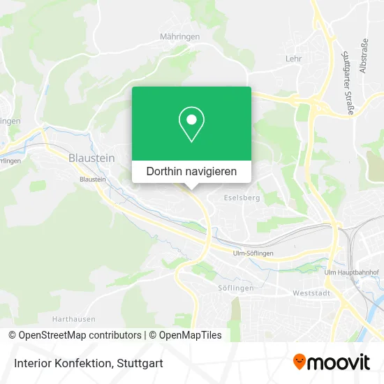 Interior Konfektion Karte