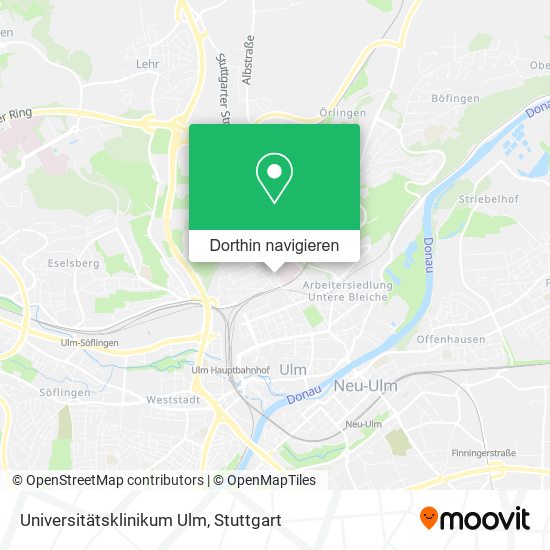 Universitätsklinikum Ulm Karte