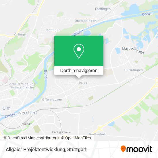 Allgaier Projektentwicklung Karte