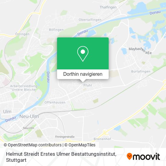 Helmut Streidt Erstes Ulmer Bestattungsinstitut Karte