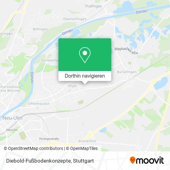 Diebold-Fußbodenkonzepte Karte
