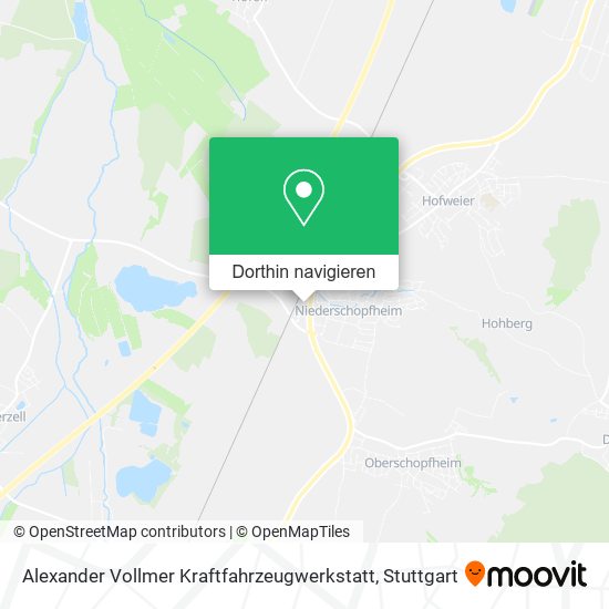 Alexander Vollmer Kraftfahrzeugwerkstatt Karte