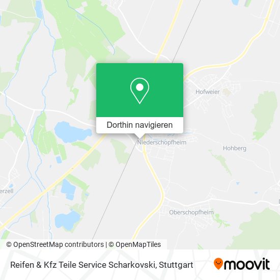 Reifen & Kfz Teile Service Scharkovski Karte