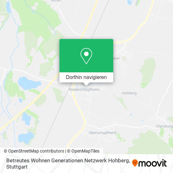 Betreutes Wohnen Generationen Netzwerk Hohberg Karte