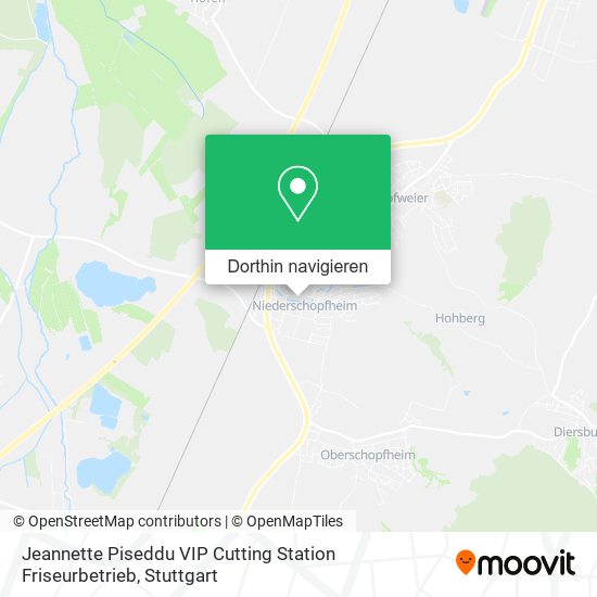 Jeannette Piseddu VIP Cutting Station Friseurbetrieb Karte