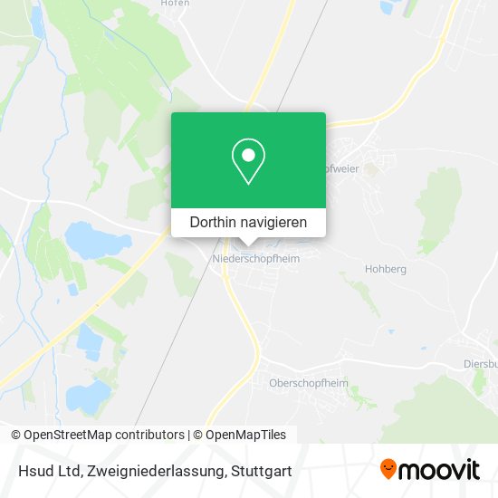 Hsud Ltd, Zweigniederlassung Karte