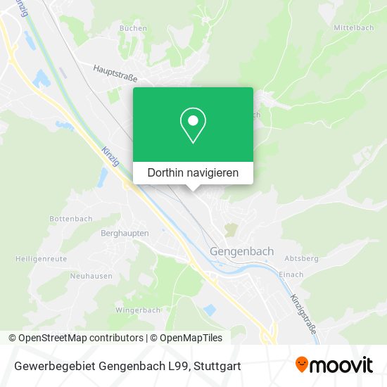 Gewerbegebiet Gengenbach L99 Karte