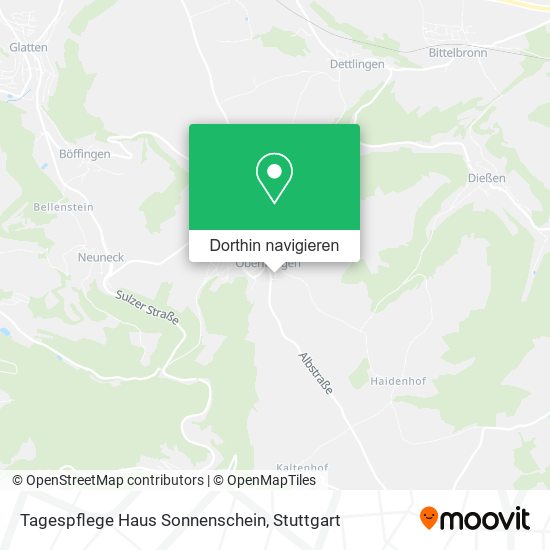 Tagespflege Haus Sonnenschein Karte
