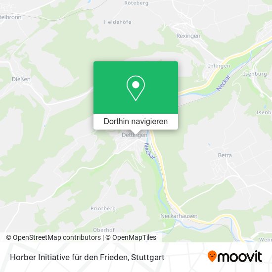 Horber Initiative für den Frieden Karte