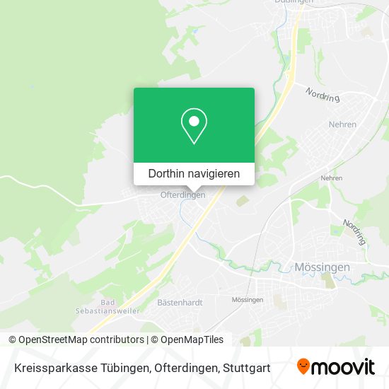 Kreissparkasse Tübingen, Ofterdingen Karte