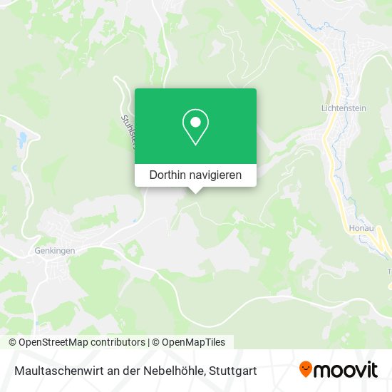 Maultaschenwirt an der Nebelhöhle Karte