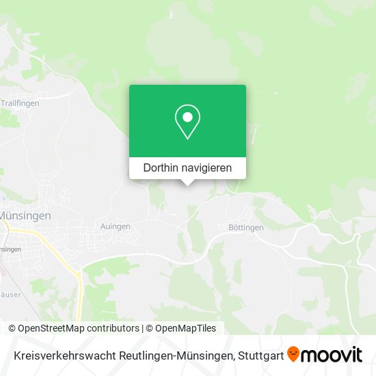 Kreisverkehrswacht Reutlingen-Münsingen Karte