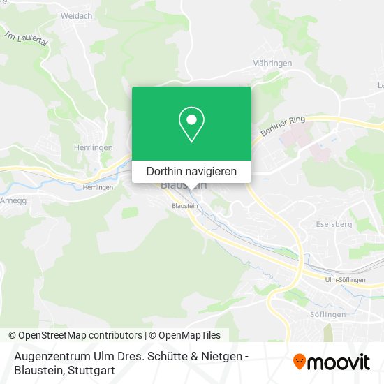 Augenzentrum Ulm Dres. Schütte & Nietgen - Blaustein Karte