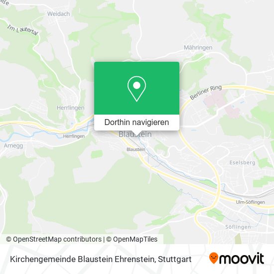 Kirchengemeinde Blaustein Ehrenstein Karte