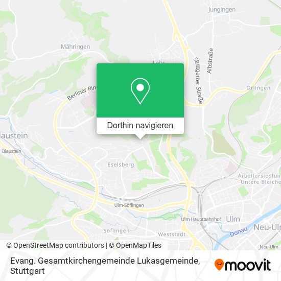 Evang. Gesamtkirchengemeinde Lukasgemeinde Karte