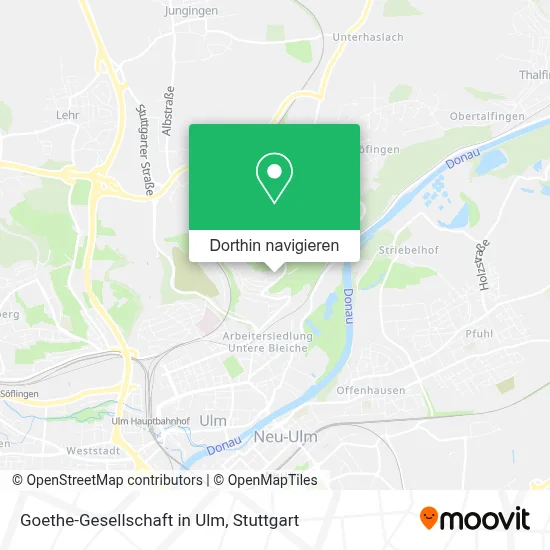 Goethe-Gesellschaft in Ulm Karte