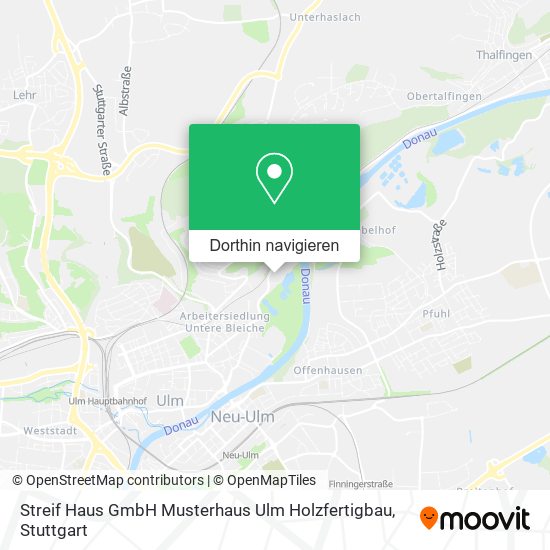 Streif Haus GmbH Musterhaus Ulm Holzfertigbau Karte