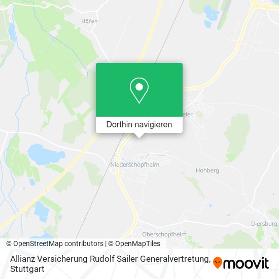 Allianz Versicherung Rudolf Sailer Generalvertretung Karte