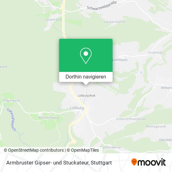 Armbruster Gipser- und Stuckateur Karte