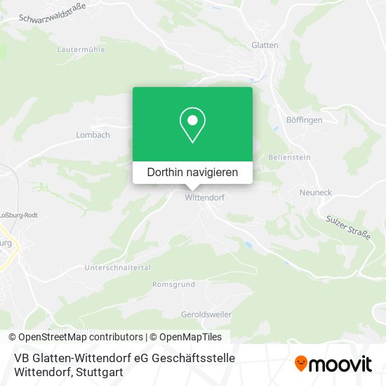 VB Glatten-Wittendorf eG Geschäftsstelle Wittendorf Karte