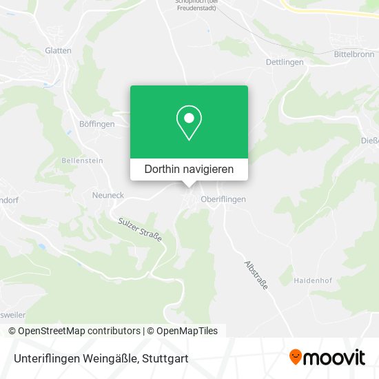 Unteriflingen Weingäßle Karte