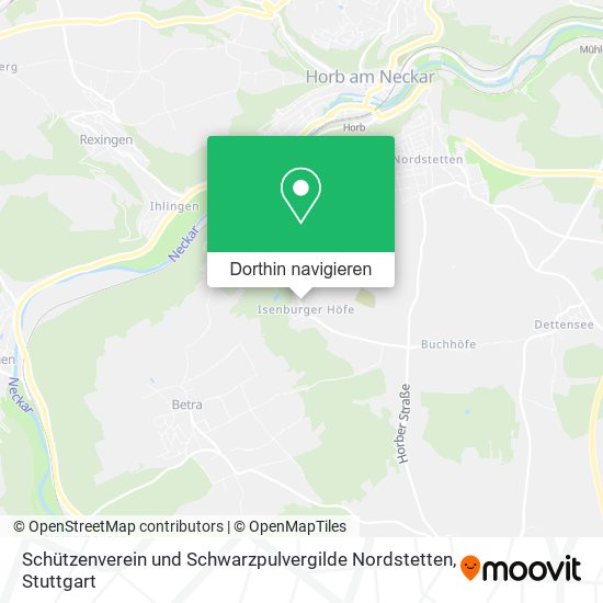 Schützenverein und Schwarzpulvergilde Nordstetten Karte