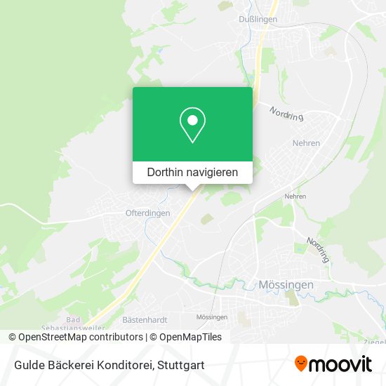 Gulde Bäckerei Konditorei Karte