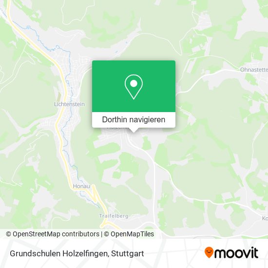 Grundschulen Holzelfingen Karte