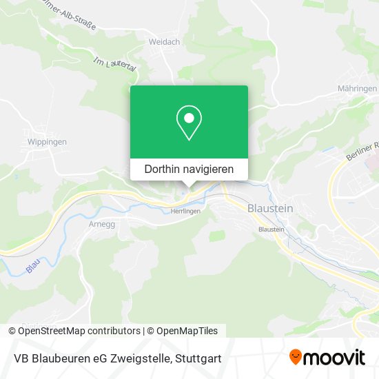 VB Blaubeuren eG Zweigstelle Karte