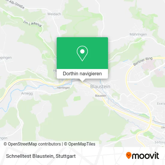 Schnelltest Blaustein Karte