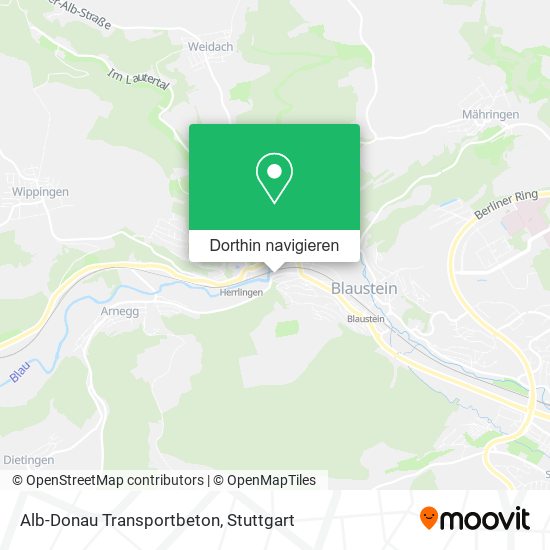 Alb-Donau Transportbeton Karte