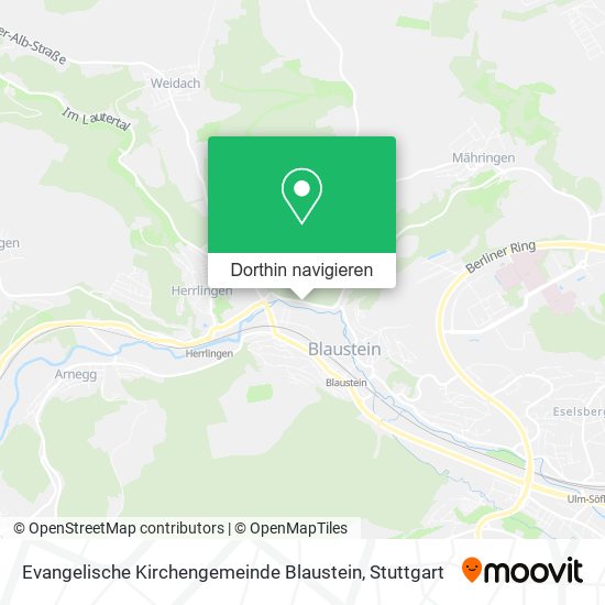 Evangelische Kirchengemeinde Blaustein Karte
