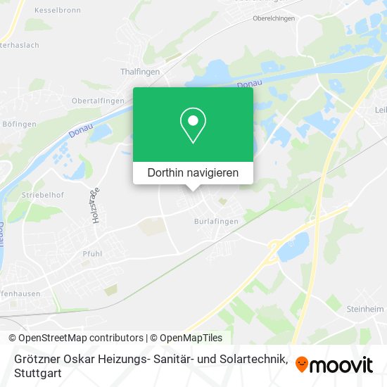 Grötzner Oskar Heizungs- Sanitär- und Solartechnik Karte