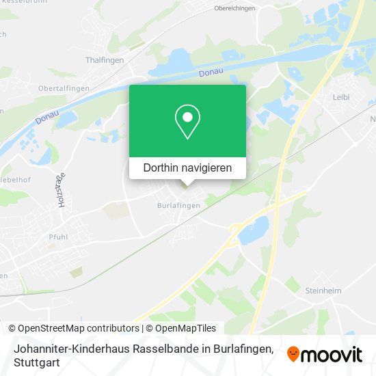 Johanniter-Kinderhaus Rasselbande in Burlafingen Karte