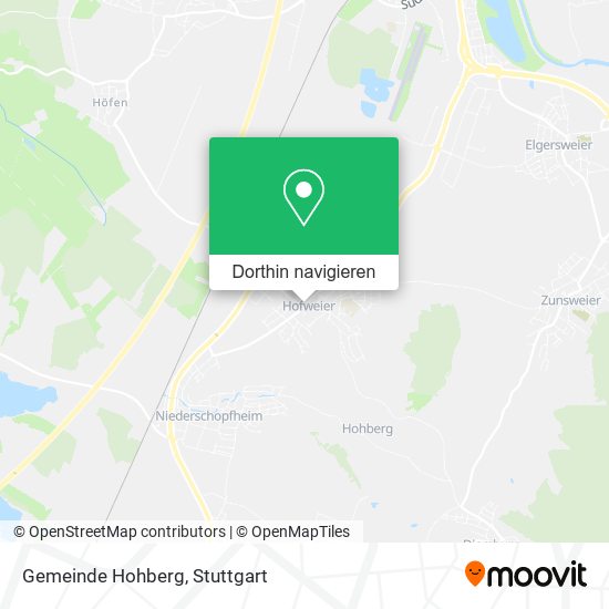 Gemeinde Hohberg Karte